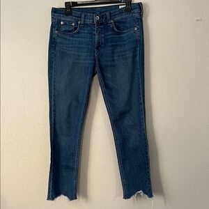 rag & bone Women's Dre Capri Jeans Raw Hem in Size 27